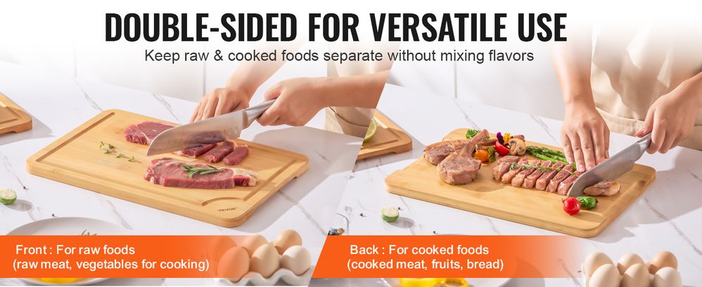 3-Piece Cutting Board Set Configuration 9 x 6 in, 12 x 8 in, and 15 x 10 in