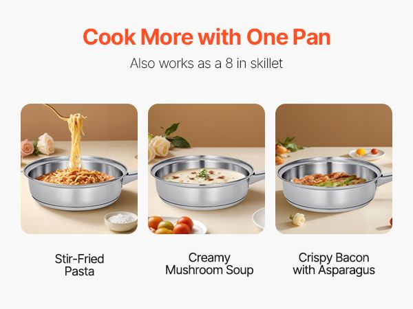 Detachable Nonstick Egg Poacher Pan