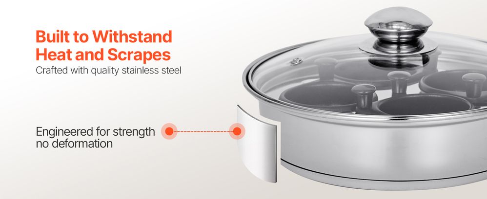 Detachable Nonstick Egg Poacher Pan