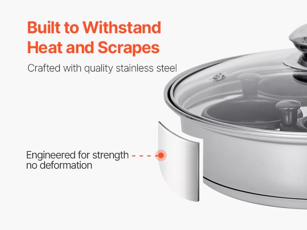 Detachable Nonstick Egg Poacher Pan