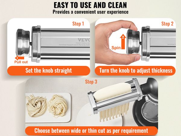 Pasta Attachment for KitchenAid Stand Mixer