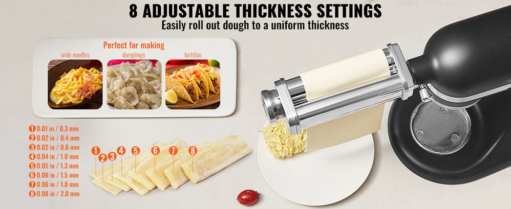 Pasta Attachment for KitchenAid Stand Mixer