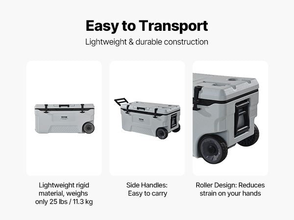 1.74QT Large Capacity Portable Cooler