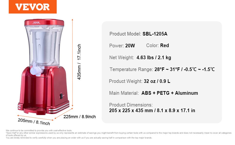 32oz Slush Frozen Drink Machine