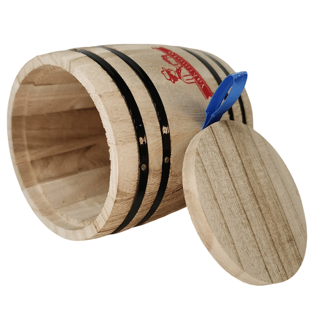 Yakimoto 1 Piece Mini Wood Canister | Small Airtight Kitchen Storage | Countertop Spice, Sugar